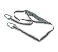 Eawfgtuw Cinturón de seguridad ajustable para máquina de vibración, correa de nailon de alta resistencia con hebilla segura, accesorio de fitness gris para equipo de correr