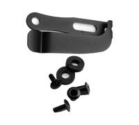 Eawfgtuw Clip de funda K para fundas Kydex, clip de transporte de cinturón de acero inoxidable 420 con tornillo de fijación, clip de cintura de montaje trasero para acampar al aire libre y