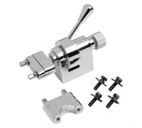 Eawfgtuw Colador de tambor para instalación de tambor, regulador de aleación de zinc ajustable con alta dureza, acabado plateado/negro, 9 x 4 cm (plata)