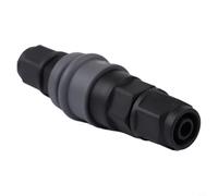 Eawfgtuw Conector rápido autoblocante tipo C para compresor de aire, resorte y bola de acero inoxidable 304, se adapta a mangueras de poliuretano o plástico de 8/10/12 mm, a prueba de fugas, paquete