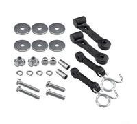 Eawfgtuw Conjunto de pestillo de cubierta de cortacésped con sistema de gancho de pestillo de canaleta para Craftsman 109808X 42-555, cubierta de mantillo, piezas de repuesto compatibles con