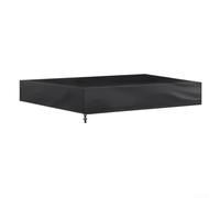 Eawfgtuw Cubierta cuadrada para arenero, impermeable, tela Oxford, cubierta antipolvo para jardín, niños, juguete, arenero, protección portátil, tapa de caja de arena, cubierta de área de juego (negro