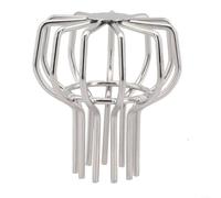 Eawfgtuw Cubierta de malla de drenaje de acero inoxidable antiobstrucciones para canalones de techo y bajantes de 50/75/110/160/200 mm, ajuste flexible sin herramientas, mantiene tuberías (para tubos