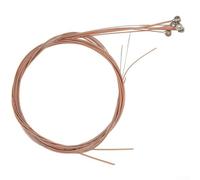 Eawfgtuw Cuerdas de guitarra acústica 011-052, juego de 6 cuerdas acústicas de bronce enrolladas en cobre para afinación estable y uso duradero, compatible con la mayoría de