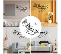 Eawfgtuw Decoración de pared de metal con cita "Family Is Everything", moderna decoración de hierro negro para colgar en el hogar, sala de estar, dormitorio o cocina, fácil de instalar