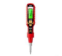 Eawfgtuw Detector de voltaje sin contacto Pluma Pantalla digital Probador eléctrico con iluminación LED Función de apagado automático para pruebas de circuito 11V-450Vc (rojo)