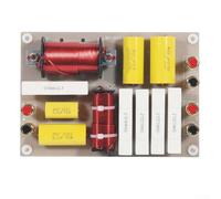 Eawfgtuw Divisor de frecuencia de altavoz de 2/3 vías para sistemas de audio de 10/15 pulgadas, impedancia de 4-8 ohmios, potencia máxima de 800 W, carcasa ABS, estéreo de escenario de teatro (2 vías)