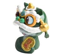 Eawfgtuw Estatua de serpiente de resina para celebraciones de Año Nuevo 2025, símbolo chino de buena suerte y prosperidad, figura de PVC para exhibición festiva del hogar o decoración interior del