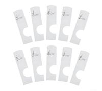 Eawfgtuw Estuche para cañas para clarinete, 10 soportes transparentes de ABS para saxofón soprano alto tenor, protector seguro con caja de almacenamiento compacta compatible