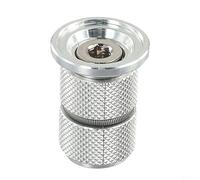 Eawfgtuw Expansor de auriculares para horquillas de fibra de carbono, ajustador de aleación de aluminio, alternativa de tuerca de estrella para tubo de dirección de 28,6 mm, plateado (S)