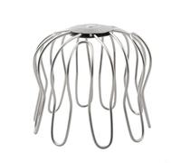 Eawfgtuw Filtro de desagüe de acero inoxidable para tuberías de agua de techo, balcón, protección de drenaje, tubo de lluvia (75-85 mm)