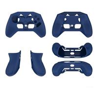 Eawfgtuw Funda protectora de silicona para controlador FLYDIGI Vader 4 Pro, funda suave a prueba de golpes con agarre mejorado, escudo para juegos, para una fácil instalación, negro (azul)
