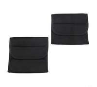 Eawfgtuw Fundas de neopreno para pedales de 14 x 14 cm, a prueba de arañazos, acolchado grueso para coches, almacenamiento interior, transporte, color negro