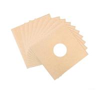 Eawfgtuw Fundas para discos de vinilo de 12 pulgadas, paquete de 10 fundas interiores de ácido blanco para protección de discos LP compatibles con vinilos de 12 pulgadas por Record Bags (marrón)