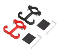 Eawfgtuw Gancho colgante de scooter eléctrico para Xiaomi Pro 1S PRO2 Mi3, clip de almacenamiento de soporte de casco de aleación de aluminio con llave hexagonal, accesorios negros y rojos (negro)