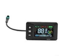 Eawfgtuw GD02 Pantalla de scooter eléctrico Pantalla LCD inteligente 24V-60V Conexiones impermeables Pantalla grande Monitoreo de datos en tiempo real Tecnología inteligente Compatible con protocolo
