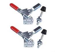 Eawfgtuw GH-102B - Herramienta de mano de liberación rápida con puntas de goma ajustables, capacidad de sujeción de 100 kg para carpintería y accesorios de taller (2 unidades)