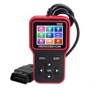 Eawfgtuw Herramienta de diagnóstico automotriz V620 con pantalla LCD grande, carcasa ABS, prueba de batería de 12 V y lectura de código de error para análisis rápido de condición del vehículo, color