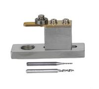 Eawfgtuw Herramienta de purfling de violín eléctrico para luthiers con 2 fresas de 1 mm y 2 mm, cortador de ranura de cobre de aluminio para hacer violín (plateado)