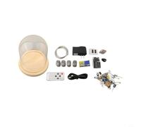 Eawfgtuw IN-12 Nixie Tube Clock DIY Kit con pantalla naranja brillante, reloj digital vintage para decoración del hogar, alimentación USB de alta precisión (A)