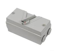 Eawfgtuw Interruptor de desconexión de motor cerrado 2 polos, caja de aislamiento de seguridad IP65 impermeable para generador 20 A 35 A 63 A 440 V CA uso industrial blanco (20 A)