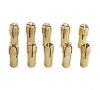 Eawfgtuw Juego de 10 mini portabrocas de latón, vástago de 4,2/4,8 mm, mandriles giratorios de cobre de 0,5 a 3,2 mm, rango de sujeción para electricidad (4,8 mm)