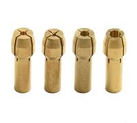 Eawfgtuw Juego de 16 pinzas de latón para portabrocas de 0,5 a 3,2 mm, mini pinzas giratorias con tuerca de acero de aleación de 8 mm y portabrocas de 4,8 mm de diámetro para perforación
