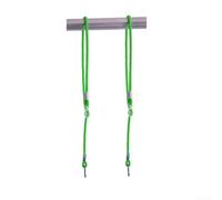 Eawfgtuw Juego de 2 cuerdas ajustables para columpio de árbol con hebillas de sujeción para jardín, entretenimiento al aire libre, capacidad de carga de 300 libras, 43.3-70.9 pulgadas (verde)