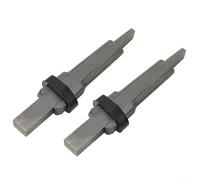Eawfgtuw Juego de 2 cuñas y cuñas de enchufe de 23 mm, divisor de piedra de acero de aleación de cromo vanadio para dividir rocas duras, granito, mármol, hormigón, basalto, arenisca (SKU)