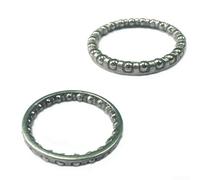 Eawfgtuw Juego de 2 rodamientos de bolas enjaulados para bicicleta, con diámetro interior de 32 mm, retenedor de metal para carreras de carretera, piezas de repuesto