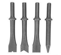 Eawfgtuw Juego de 4 cinceles de aire de 120 mm de metal neumático para 150 palas de gas, eliminación de óxido, soldadura de escoria, corte de hormigón, tallado de piedra