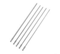 Eawfgtuw Juego de 5 puntas de destornillador largas magnéticas de 300 mm PH1 PH2 de cabeza cruzada/vástago hexagonal de 4 pulgadas para destornilladores eléctricos y herramientas manuales