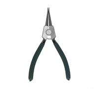 Eawfgtuw Juego de alicates internos externos de 7 pulgadas, herramienta de extracción de clips de acero de alto carbono con asas de agarre suave, mandíbula recta y doblada para clip de retención (B)