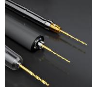 Eawfgtuw Juego de brocas mini para HSS de 0,6 a 2,2 mm, brocas de grabado de precisión con vástago de 2,35 mm para hacer joyas, tallado de madera, cuentas de ámbar (0,6 mm)