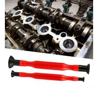 Eawfgtuw Juego de herramientas de lapeado de válvulas con ventosas para válvulas de motor, 2 amoladoras rojas con asas gruesas, compatible con vehículos pequeños y grandes,