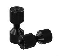 Eawfgtuw Juego de pasadores de alineación de brida de dos agujeros 6061 de aluminio anodizado de óxido negro para tubos ASME de 150 libras de 1/2 a 14 pulgadas, ligero para herramienta duradera para