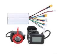 Eawfgtuw Kit de controlador de scooter eléctrico de 24 V 250 W con panel de visualización LCD, controlador de motor sin escobillas y juego de freno para carcasa de aleación de aluminio, diseño