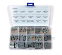 Eawfgtuw Kit de llaves paralelas con cabeza redonda para ejes /M5/M6, juego de 140 piezas de 304 pines de posicionamiento de acero inoxidable, negro, incluye caja de almacenamiento