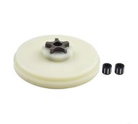 Eawfgtuw Kit de piñón de repuesto para motosierra, tambor de embrague de 3.5 pulgadas de diámetro con 57 dientes internos de 5 dientes de cadena de metal para sierra de poste RPS96 122511-01
