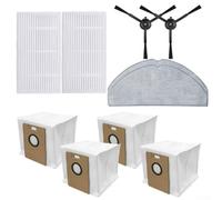 Eawfgtuw Kit de repuesto de cepillo lateral principal, filtros, paños de fregona y bolsas de polvo para Tapo RV30 Max, RV30 Max Plus, RV20 Max, RV20 Max Plus