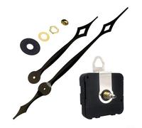 Eawfgtuw Kit de repuesto de mecanismo de movimiento de cuarzo de alto par con piezas de reparación de reloj de pared largas para marcos de reloj grandes y gruesos, cronometraje preciso (17 mm)