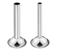 Eawfgtuw Kit de tubos de relleno de salchichas de acero inoxidable para molinillo de carne tamaño 5, juego de 2 piezas con 1,9 cm y 1,2 cm de diámetro, embudos de llenado aptos para lavavajillas para
