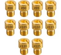 Eawfgtuw Kit principal de carburador con boquilla y agujero de medición, repuesto compatible con varias motocicletas y carburadores ATV para un Fu preciso (#125)