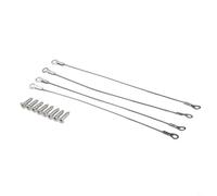 Eawfgtuw Limitador de bisagra de cable para puerta de armario, 4 topes de cuerda de alambre de acero inoxidable 304 con revestimiento de nailon para puertas que se abren demasiado lejos en la cocina o