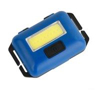 Eawfgtuw Linterna frontal COB ultraligera, manos para correr con 3 modos para correr, ciclismo, senderismo, pesca, lámpara de frente ajustable para adultos y niños (pilas no (azul)