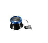 Eawfgtuw Lupa de aleación de aluminio con clip 5X 20X para reparación de relojes, joyería, inspección de manualidades, azul (diez veces)