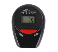 Eawfgtuw Máquina de remo hidráulica multifunción medidor electrónico para seguimiento de ejercicios cardiovasculares, pantalla LED compacta que muestra tiempo, frecuencia, calorías, frecuencia