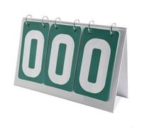 Eawfgtuw Marcador manual de 3 dígitos para baloncesto, fútbol, bádminton, billar, anotador deportivo de plástico portátil con diseño plegable (verde)
