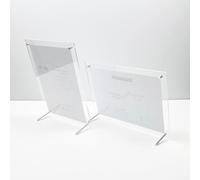 Eawfgtuw Marco de fotos acrílico transparente con clavos desmontables para A3, A4, A5, A6, fotos, certificados, carteles, menú, tarjetas, oficina, decoración del hogar (8 pulgadas)