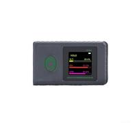 Eawfgtuw Medidor de transmitancia solar portátil para pruebas completas de rayos UV, luz visible, pantalla LCD, dispositivo de prueba portátil para medición de película de vidrio, negro